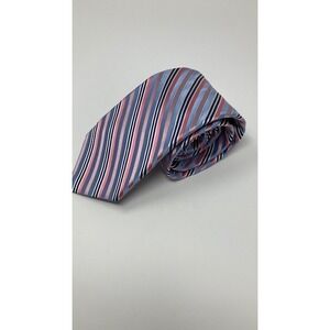 Saks 5th ave silk striped tie 3 3/4